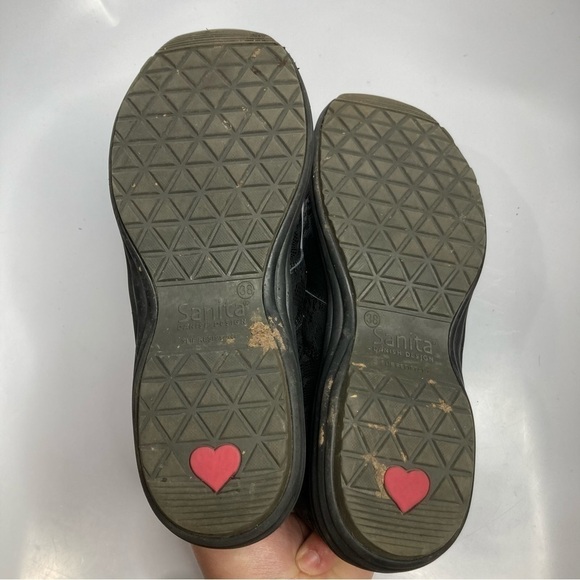 Sanita clogs o2 black leather floral size 38 - Picture 6 of 6